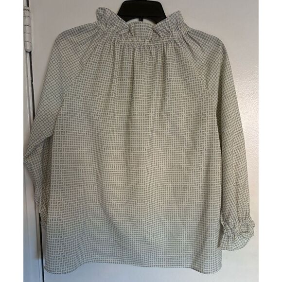 Ann Mashburn Wool Classic Ruffle Blouse Size S / Pristine - Picture 2 of 8